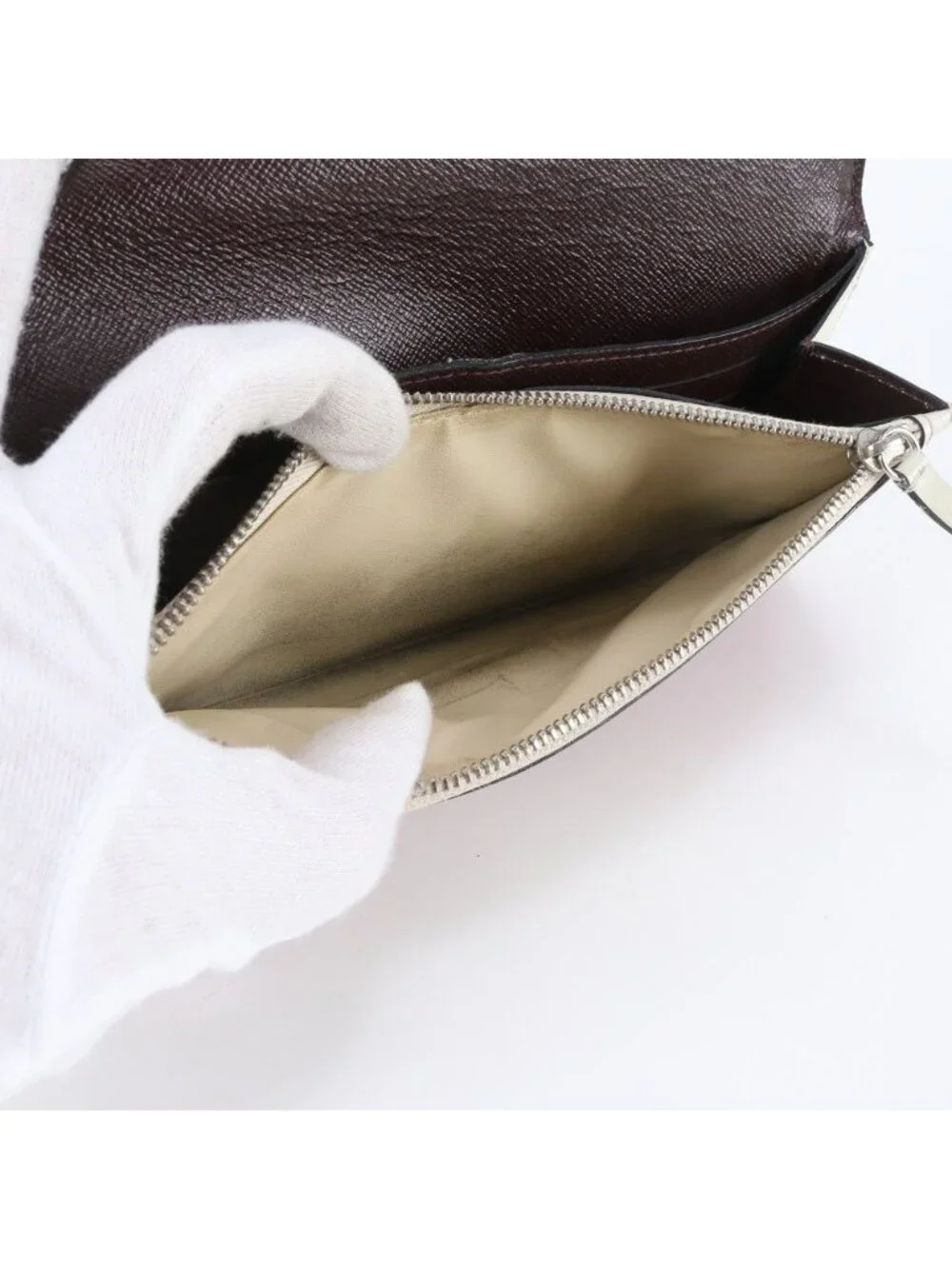 Louis Vuitton Epi Portefeuille Flor Leather Wallet Zip Around